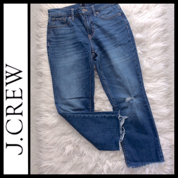 J.Crew Re-Imagined Mid-Rise Flare Crop Jeans - Picture 2 of 6